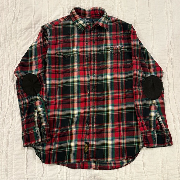 Polo Ralph Lauren Other - Polo Ralph Lauren men’s M flannel long sleeve shirt with black pearl button